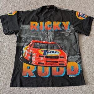 Vintage Rare Osterman 1993 Ricky Rudd Nascar T Shirt Size Large